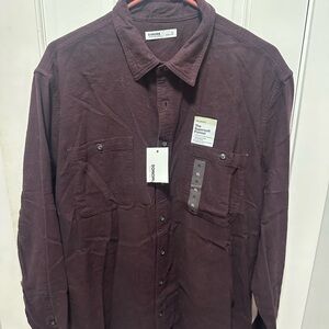 Sonoma Men's Rich Burgundy Button-Down Shirt
